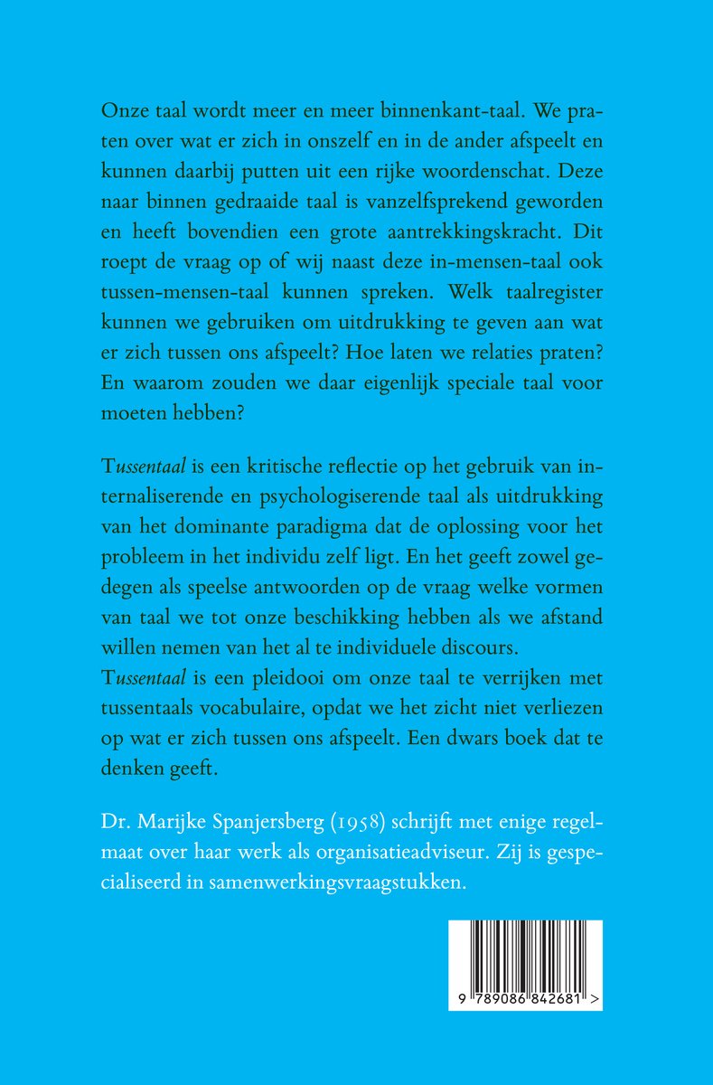 Tussentaal - back cover