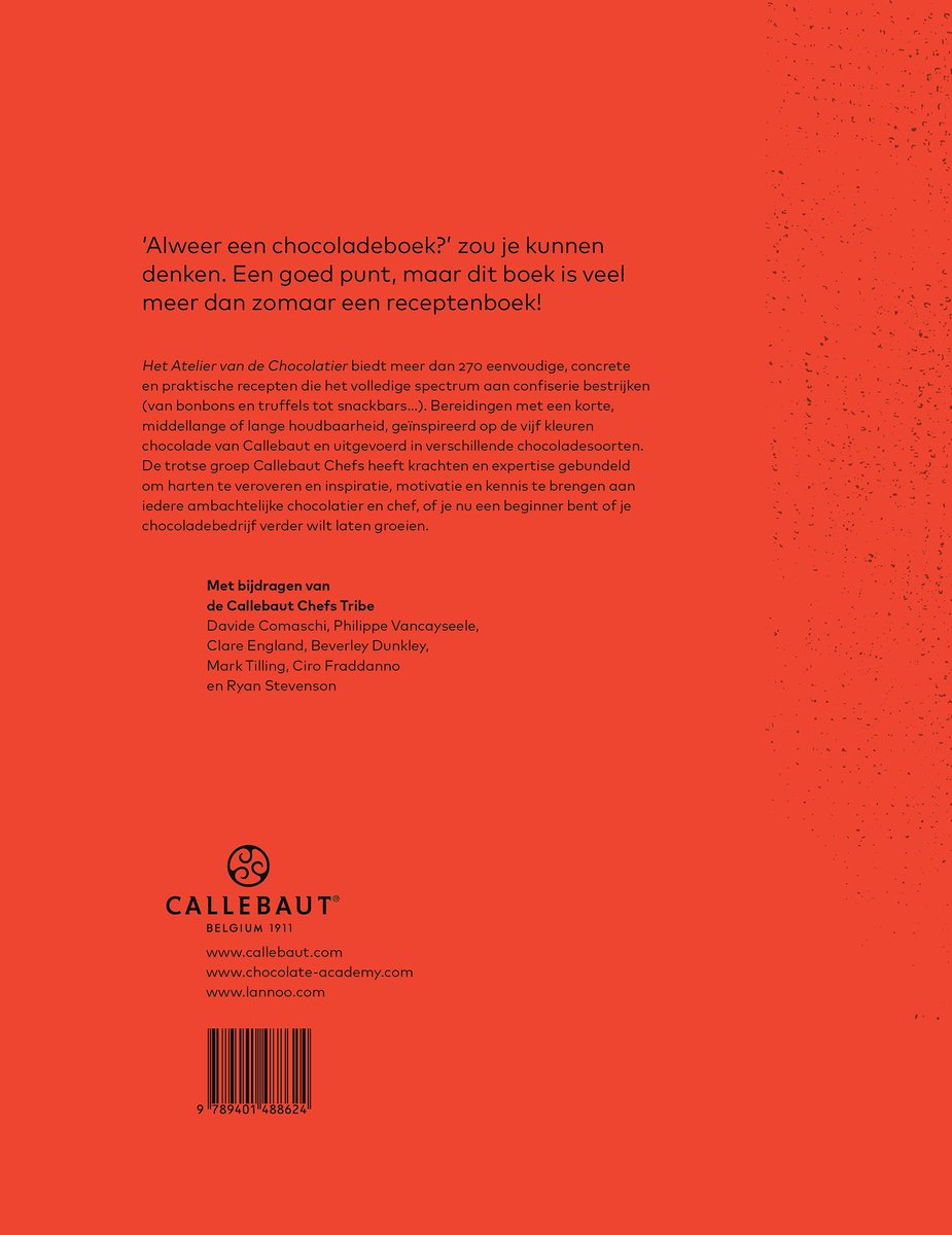 Het atelier van de chocolatier - back cover