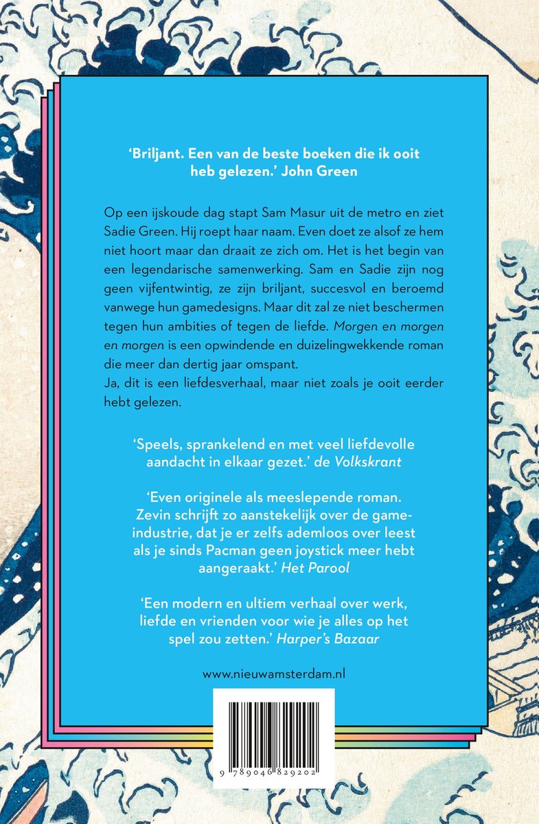 Morgen en morgen en morgen - back cover