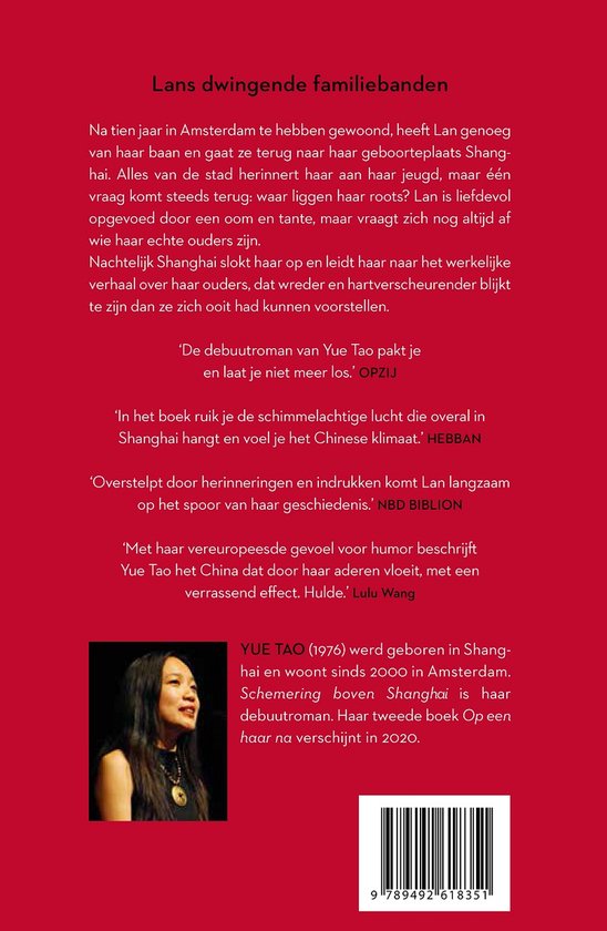 Schemering boven Shanghai