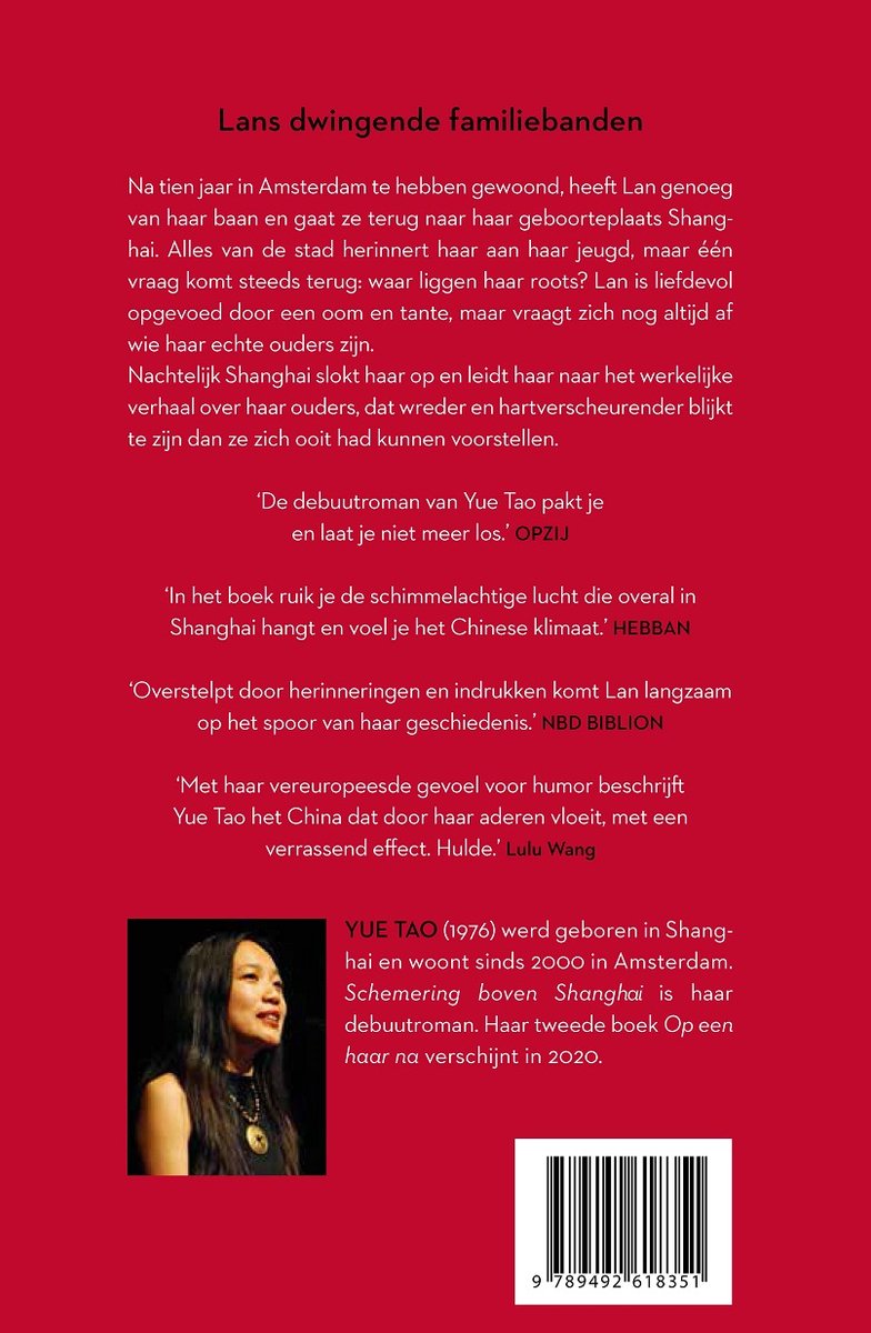 Schemering boven Shanghai - back cover