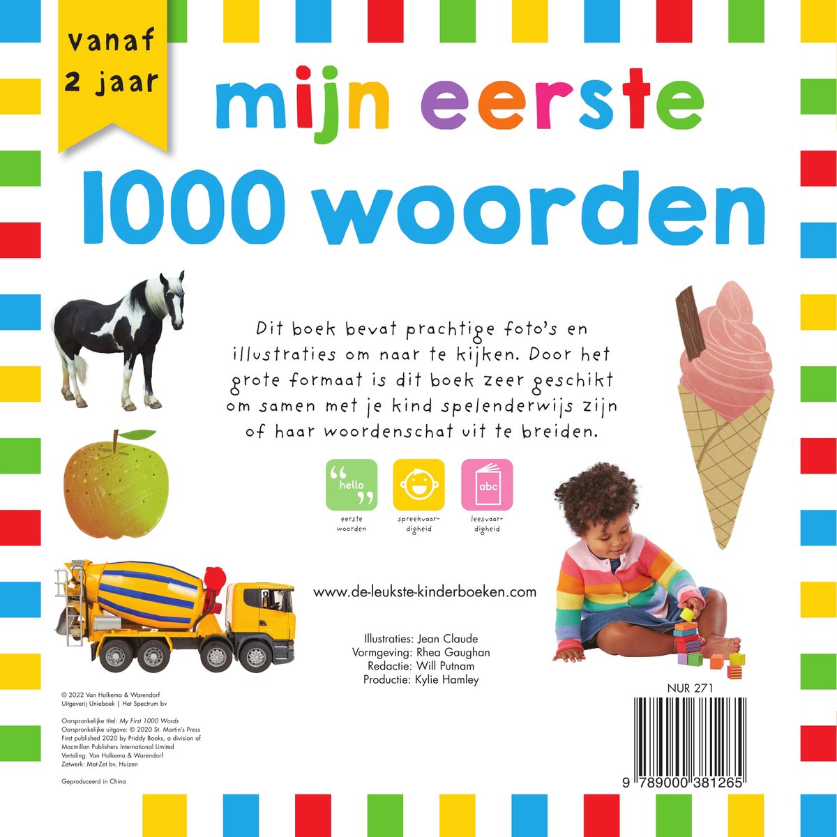 Mijn eerste 1000 woorden - back cover