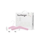 YourHanger baby kledinghangers hanger box roze - 9 stuks