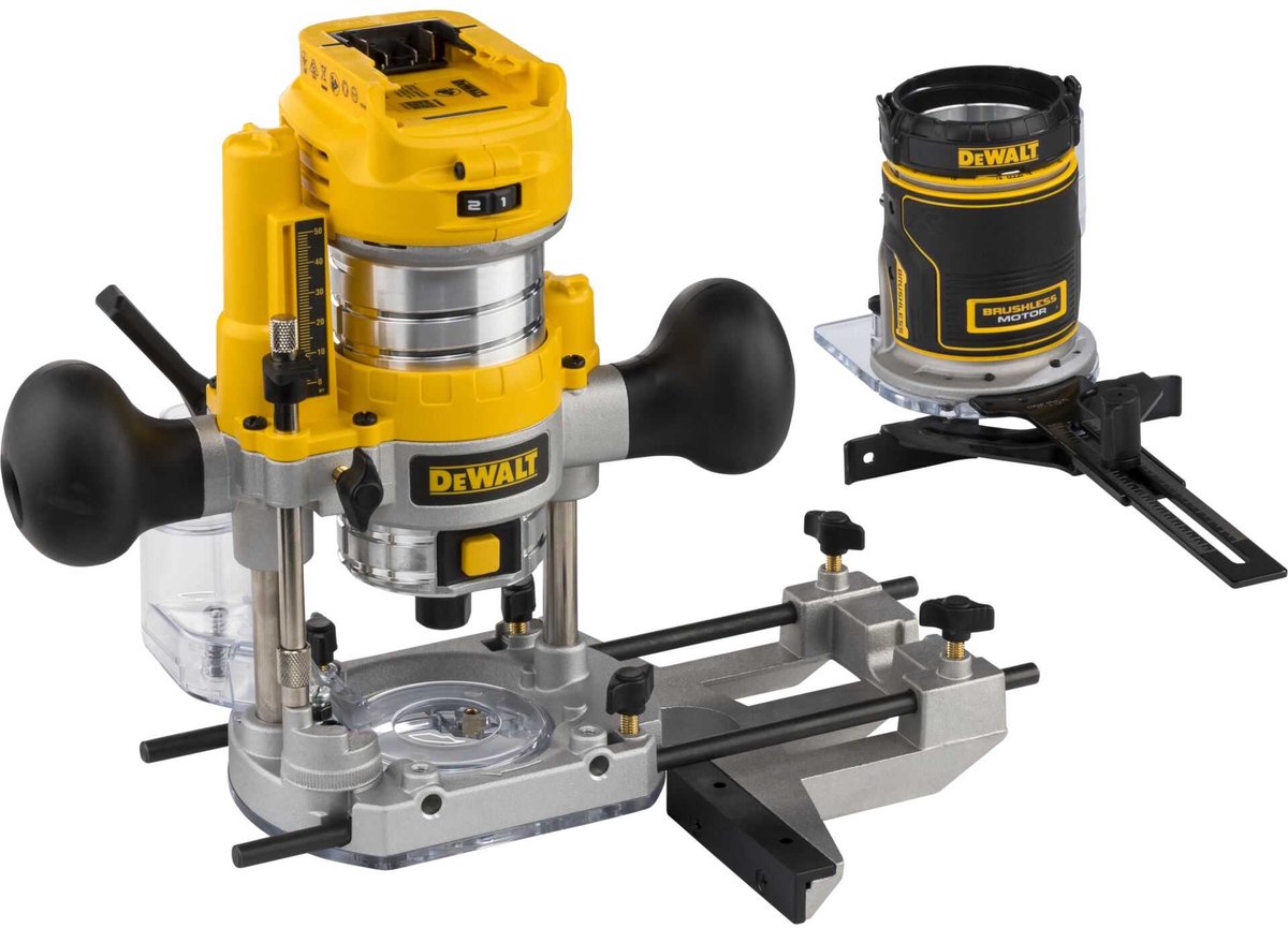 DEWALT 18V XR Brushless accu-invalfrees met verwisselbare zool bovenfrees thumbnail 3