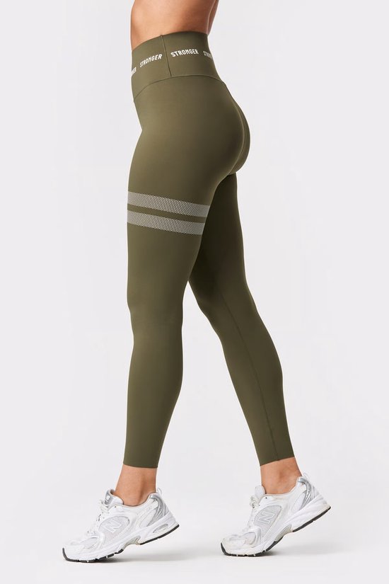 Stronger - Sharp - Sport Tights - Dames - Olive Night - Maat XS van Stronger — afbeelding 2