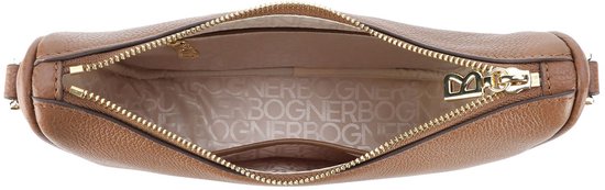 Bogner Cuir Sac à épaule bandoulière Pontresina Lora Shoulderbag Cognac Marron clair