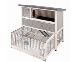 Ferplast Konijnenhok Ranch Max - Grijs - 117 x 69 x 107 cm