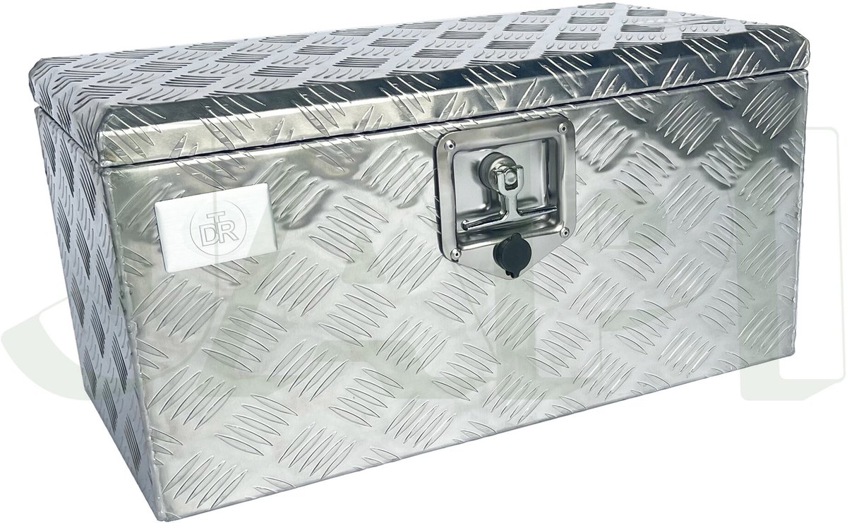 Aluminium opbergkist 600x300x300 (2.0mm) met slot en gasveer
