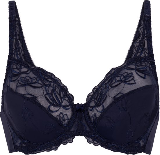 Hunkemöller Dames Lingerie Niet-voorgevormde beugel bh Diva - Blauw - maat E90