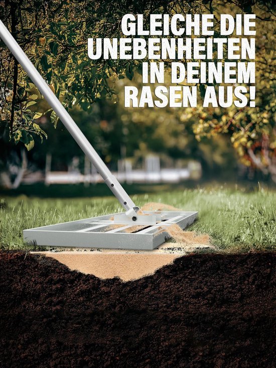 Gazonrakel - Gazonhark - Nivelleringhark - Nivellering Hark van Rasenkamm — afbeelding 5