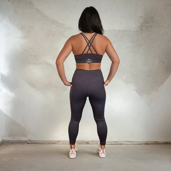 YV SPORT Sportlegging Valencia - Plus size maten - Handige zakken - Premium kwaliteit - Squat-proof - Stevige, hoge tailleband - Perfect fit - Plus size Sportkleding dames - Maat XL van Merkloos — afbeelding 4