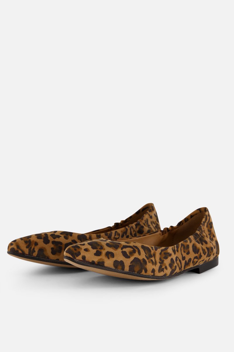 Linea Zeta Leopard Ballerina's bruin Leer - Maat 38
