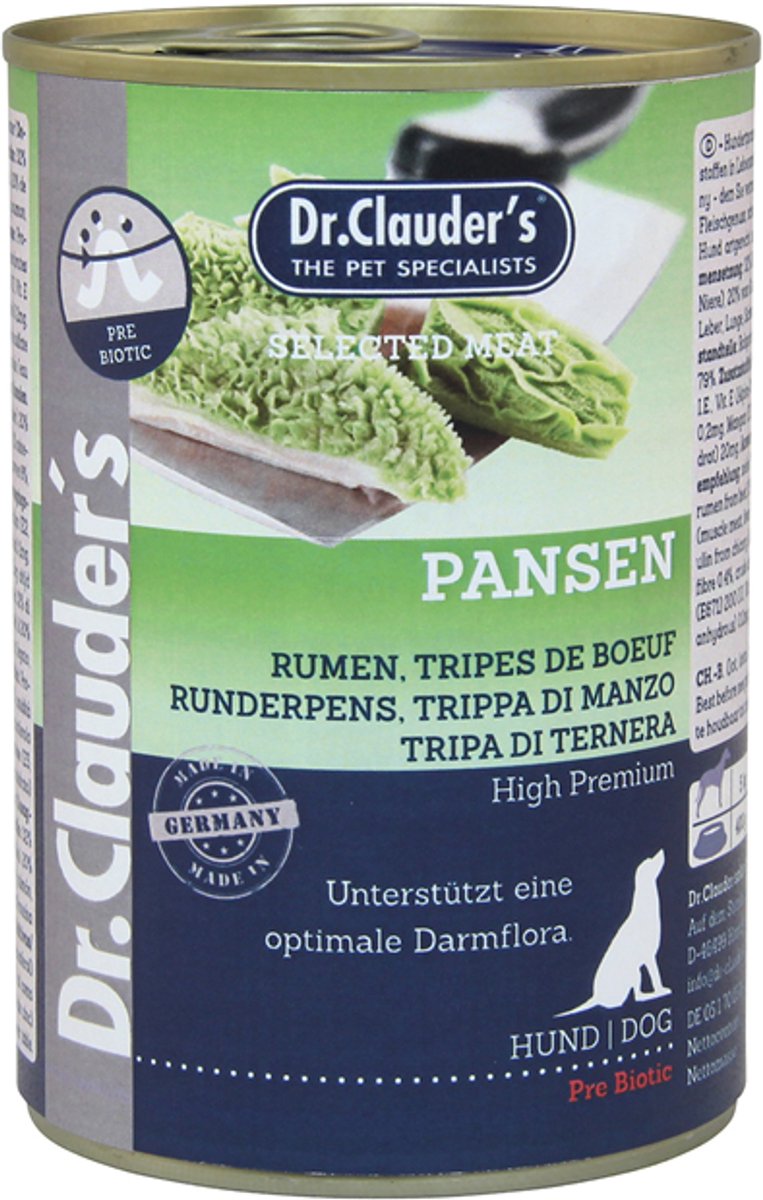 Dr. Clauder's Dr Clauder's Best Choice Dog Geselecteerd Vlees 6x400g - Pens