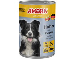 AMORA Hond Sensitive 6x400g - Kip & Wortel