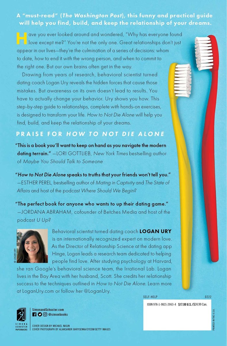 How to Not Die Alone - back cover