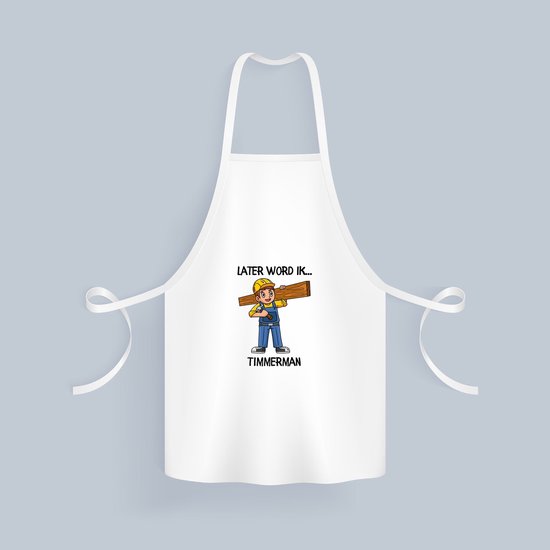 Akyol - Je serai menuisier quand je serai grand Tablier de cuisine - Menuisier - bébés - cadeau bébé - cadeau enfant - bavoir - bavoir bébé - cadeau maternité - travaux de construction - menuisiers - bricoleur - bricoleur - artisan - 82 par 71 cm