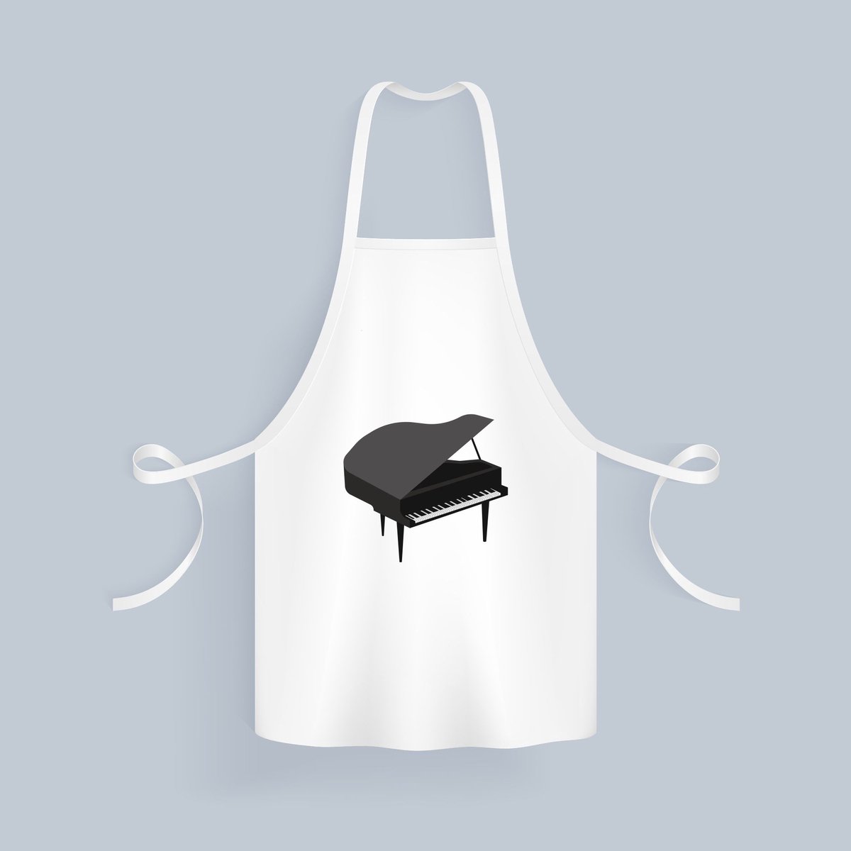 Akyol - piano Keukenschort - Muziek - muzikanten - vleugel - 82 bij 71 cm