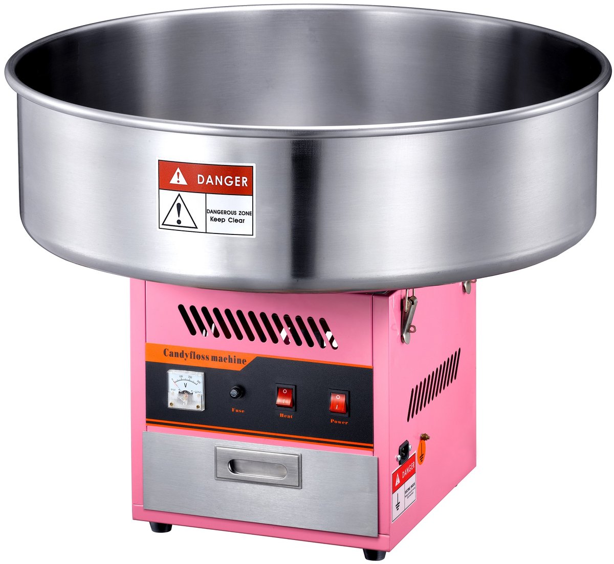 Suikerspin Machine met Kom Ø720mm. - Semi-Professioneel