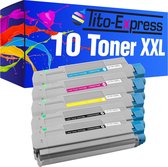 PlatinumSerie® 10 x toner XXL alternatief voor Oki C5600