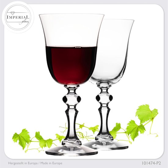 Garcia de Pou Set of 6 Wine Glasses 'Vintage', 260 ml, Diameter 8 x 15