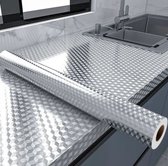 Oil-proof Zelfklevende Keukenfolie – Hittebestendige Aluminium Stickers voor Gasfornuis, Kast & Werkblad | Waterdicht Contactpapier voor Makkelijke Keukenupgrade | Modern & Vlekbestendig