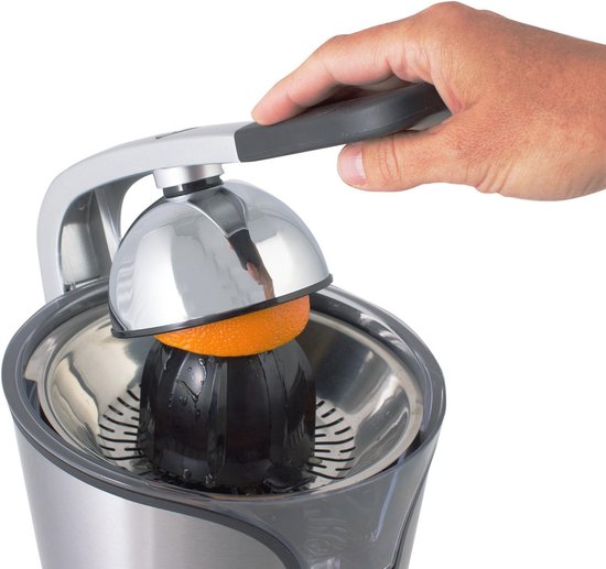 Elektrische Citruspers met Hendel en Zeef voor Sinaasappelen, Citroenen en Limoenen - 160 Watt — afbeelding 3