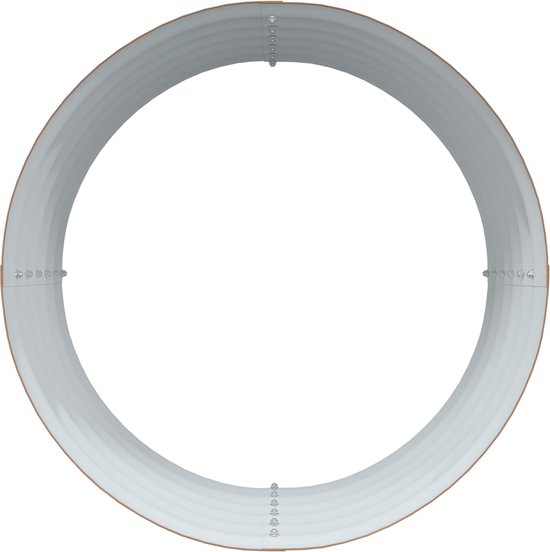 vidaXL - Verhoogd - bed - Bruin - 80 - x - 80 - x - 44 - cm - Staal