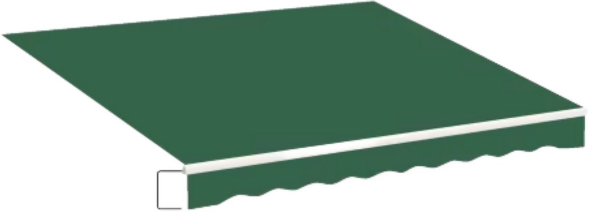 Zonneschermdoek 250x200cm - Vervangend Stof 420D Oxford - Schaduwdoek - Luifeldoek - Zonwering - PU coating - Donkergroen