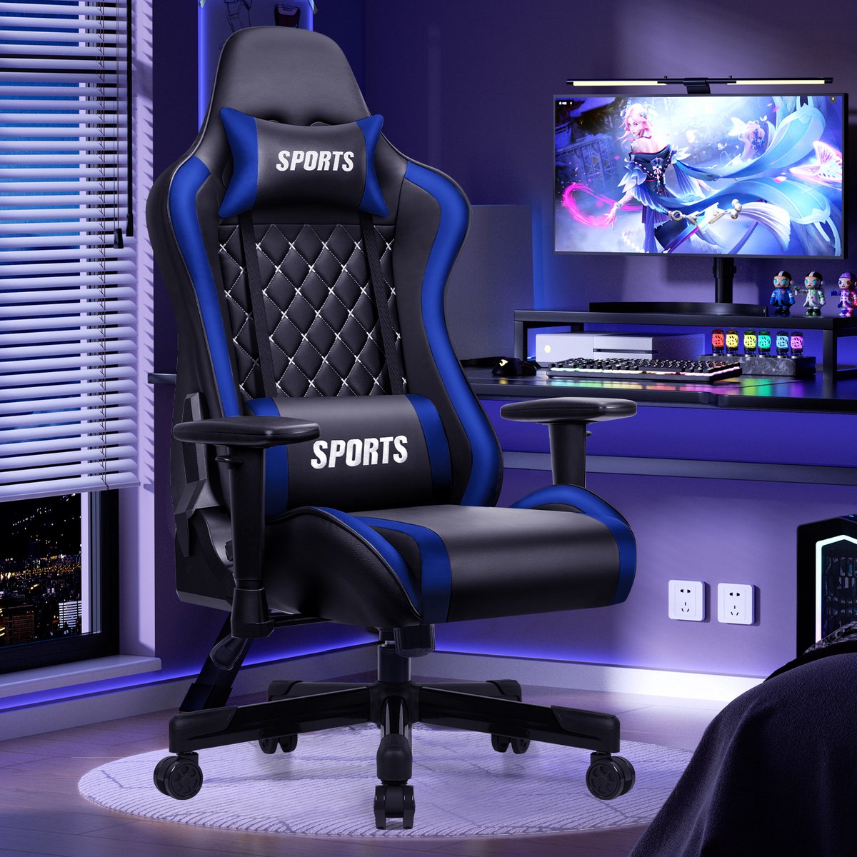 Hiaonyx gamestoel - Hiaonyx Gaming Stoel - 170° Verstelbare - Hiaonyx - €189,99