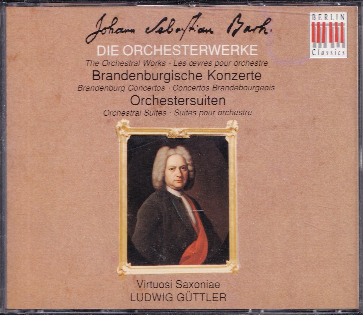3CD Die Orchesterwerke - Johann Sebastian Bach - Virtuosi Saxoniae o.l.v. Ludwig Güttler