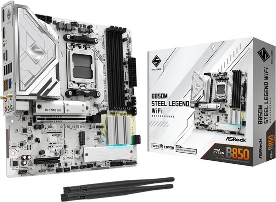 ASRock B850M Steel Legend WiFi B850 Socket AM5 micro ATX