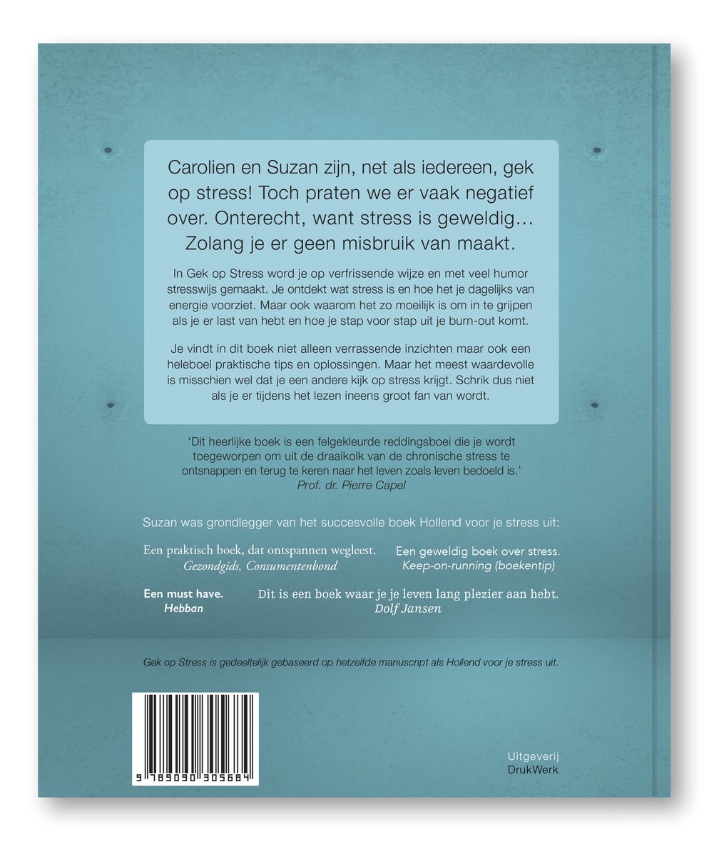 Gek op stress - back cover
