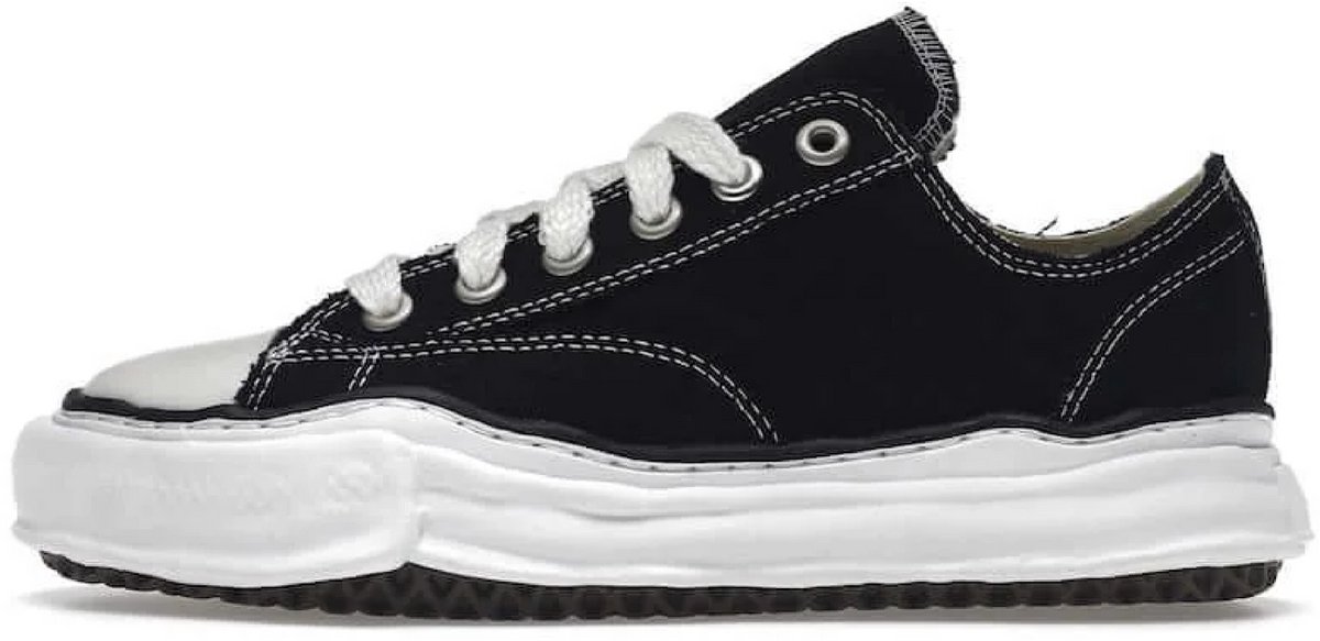 Maison Mihara Yasuhiro Peterson OG Sole Canvas Low 'Zwart' maat 44