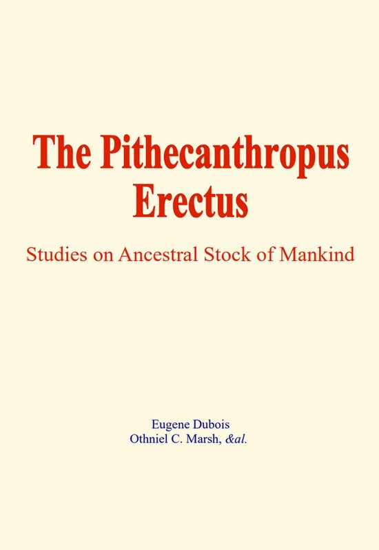 The Pithecanthropus Erectus - cover