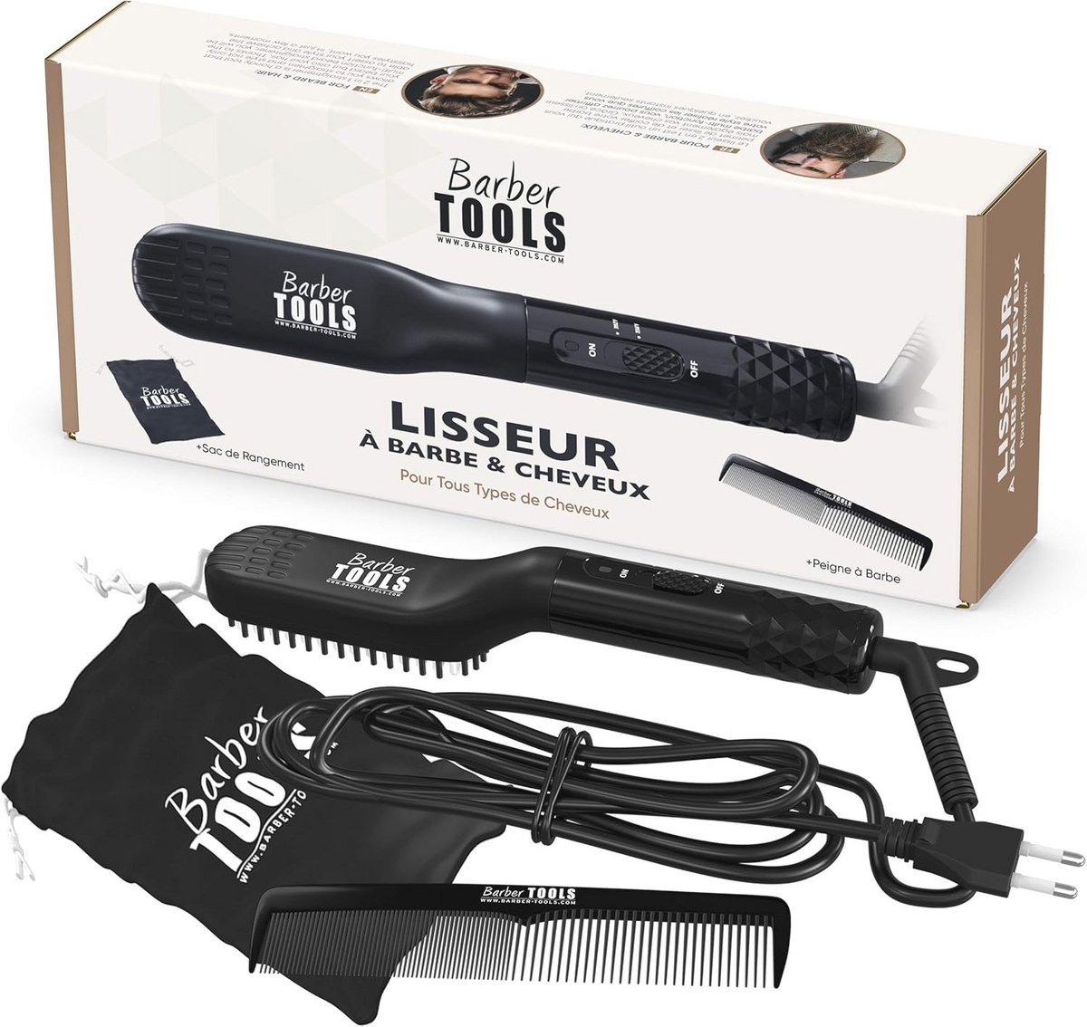 2-in-1 Baard- en Haarstyler – Multifuntionele Stijltang voor Perfecte Look