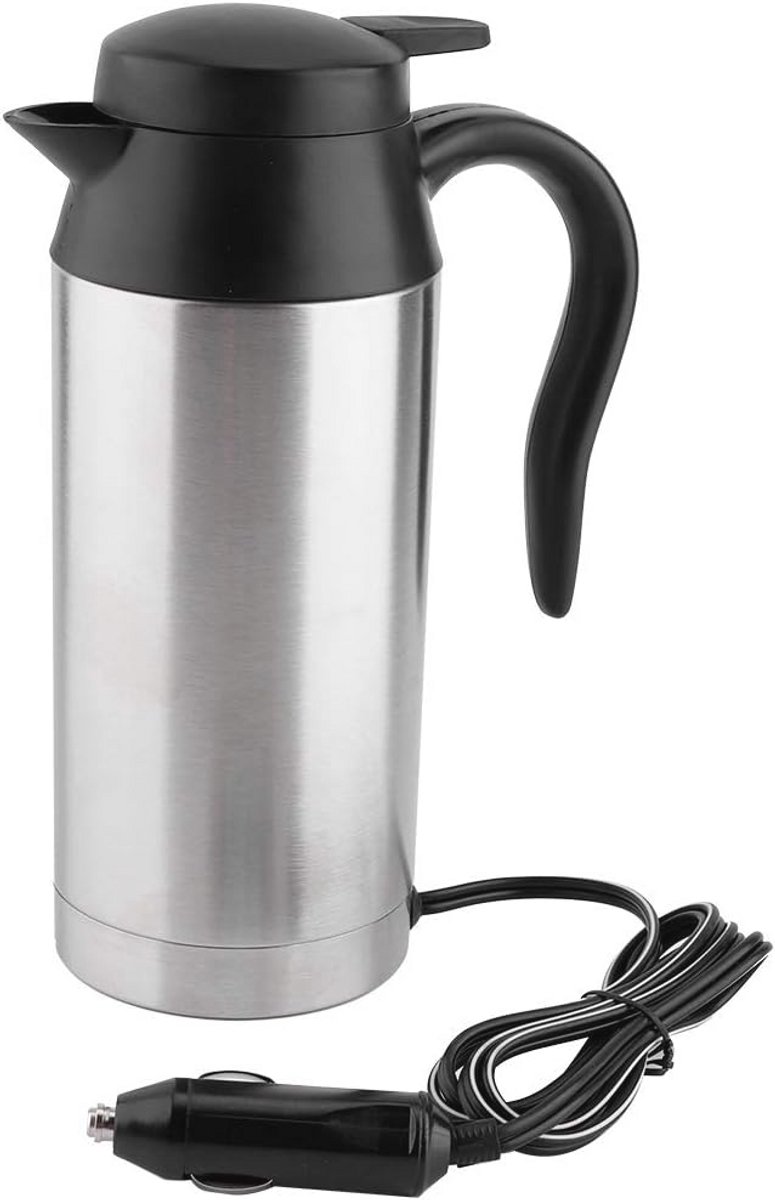 Waterkoker voor auto, 750 ml, 12 V - Ideaal voor koffie en warme dranken onderweg