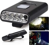 TKSTAR 3 LED Waterbestendig Cap Hat Clip-on Hoofdlampen USB Herlaadbaar Visvangst Wandelen