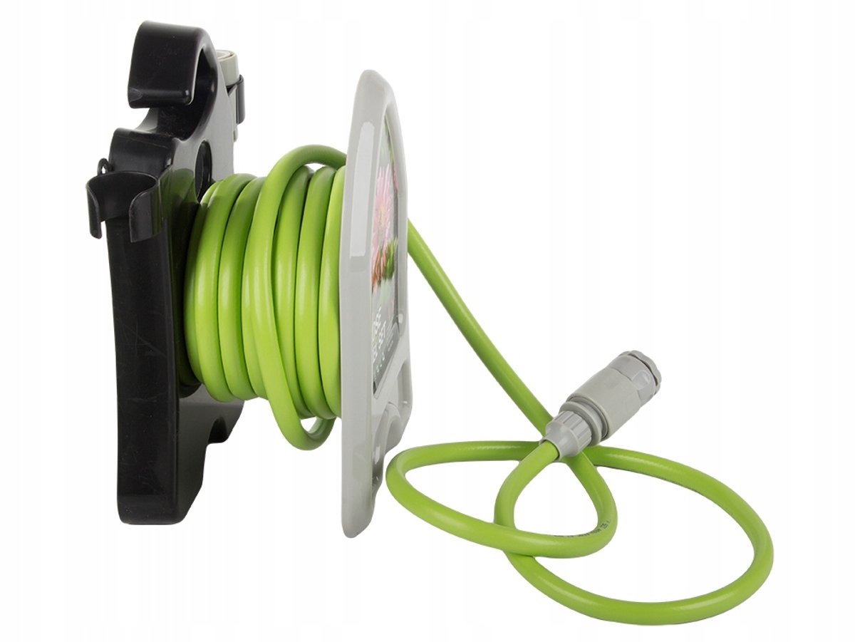 Tuinslang 10 meter met standaard - Inclusief 7-in-1 spuitpistool - Compacte, lichtgewicht en weerbestendige hogedruk tuinslanghaspel - Tuinslang Gardena - Tuinslangkoppelingen - groente - 65304 – foto 7