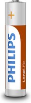 Philips LongLife AAA Batterijen R03 - 12 Stuks
