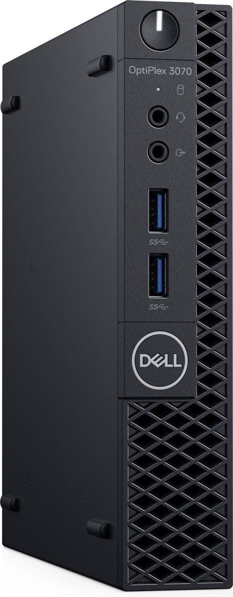 DELL OptiPlex 3070 Intel® 9ste generatie Core™ i3 i3-9100T 4 GB DDR4-SDRAM 128 GB SSD Zwart MFF Mini PC