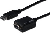 ASSMANN Electronic AK-340403-001-S 0.15m DisplayPort VGA (D-Sub) Zwart video kabel adapter
