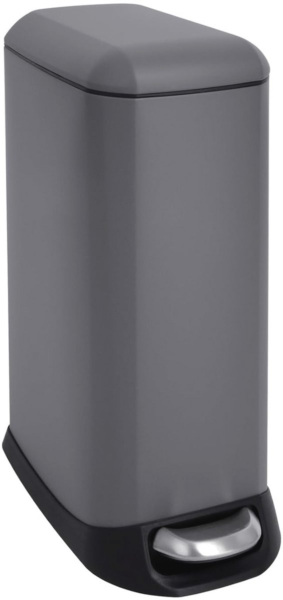Pedaalemmer 20L Softclose Vuilnisemmer Met Binnenemmer - Rechthoekige Afvalemmer Voor Keuken, Badkamer en Kantoor