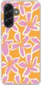 Fleurs - Motif, Rose, Orange