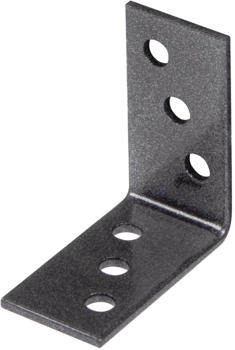Alberts 823139 DURAVIS® hoekverbinder, zwartdiamant duplex gecoat, afmetingen 40 x 40 x 20 mm, 100er Set