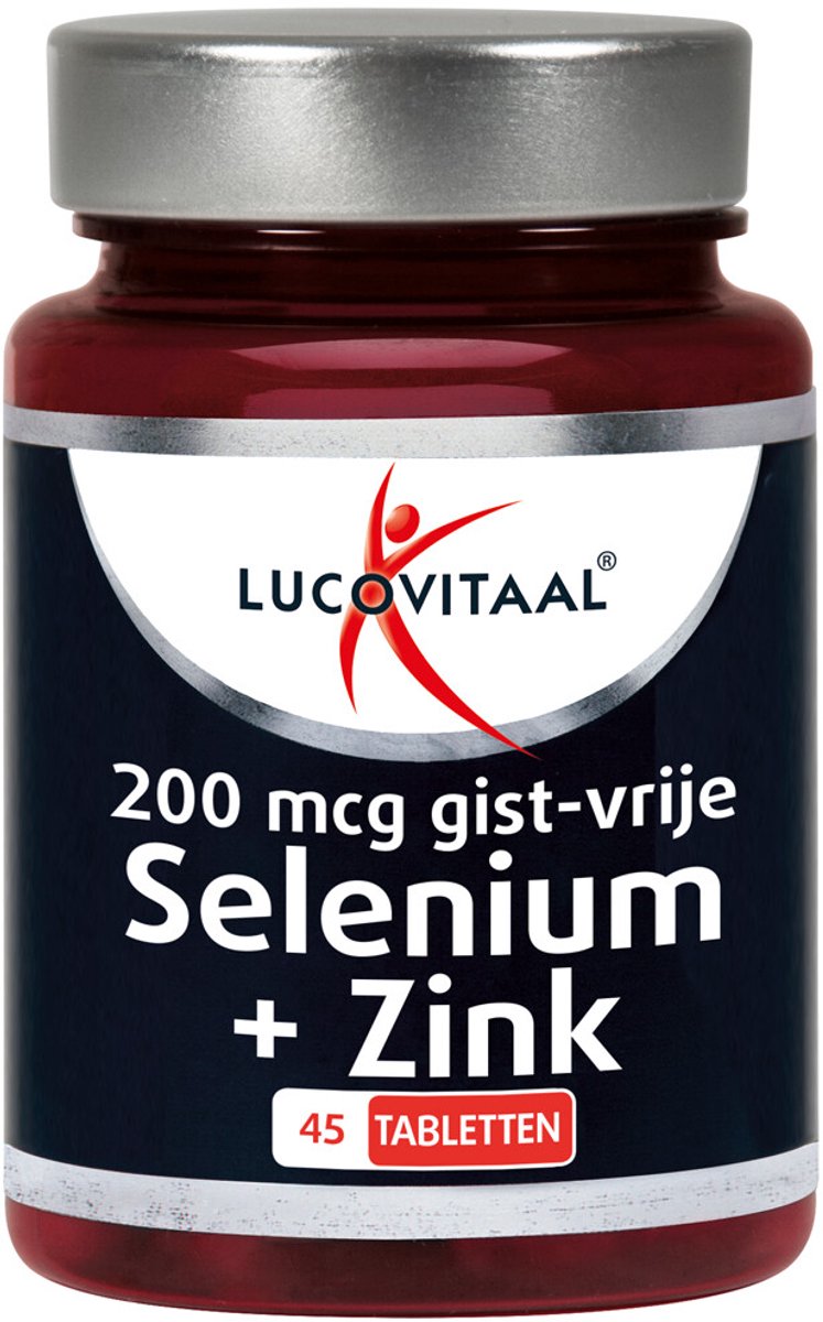 Goedkoopste 3x Lucovitaal Selenium & Zink 200 mcg Gistvrij 45 tabletten