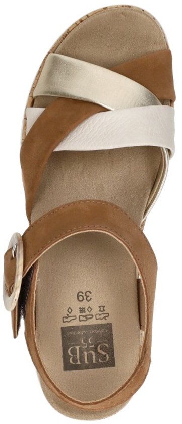 Sandales pour femmes Sub55 Comfort Collection Sami 02 - Cognac - Pointure 37