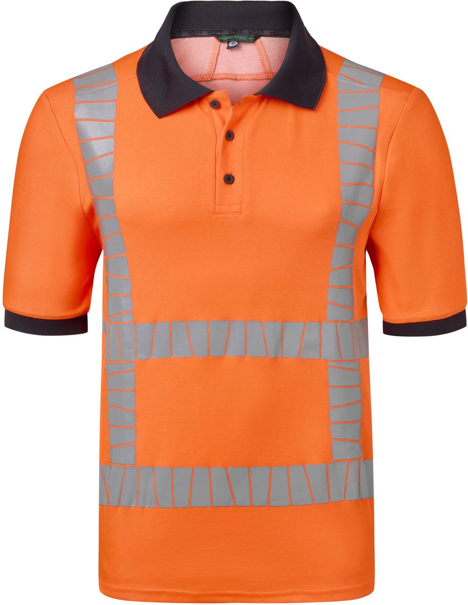 HAVEP Polo RWS+ 10084 - Fluo Oranje/Charcoal - S