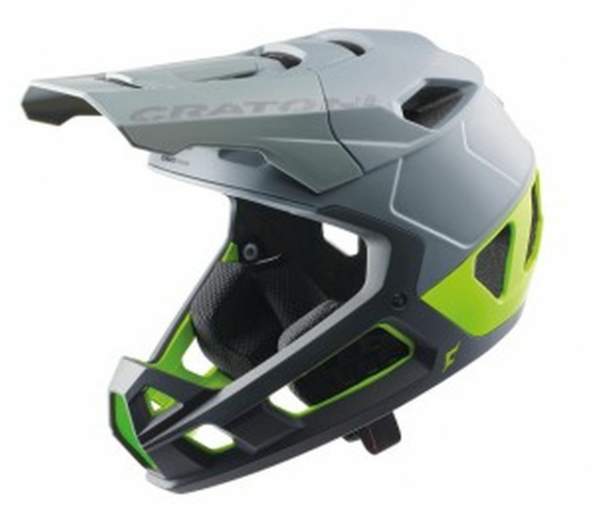 Helm Cratoni Interceptor 2.0 Grey-Lime Matt S-M
