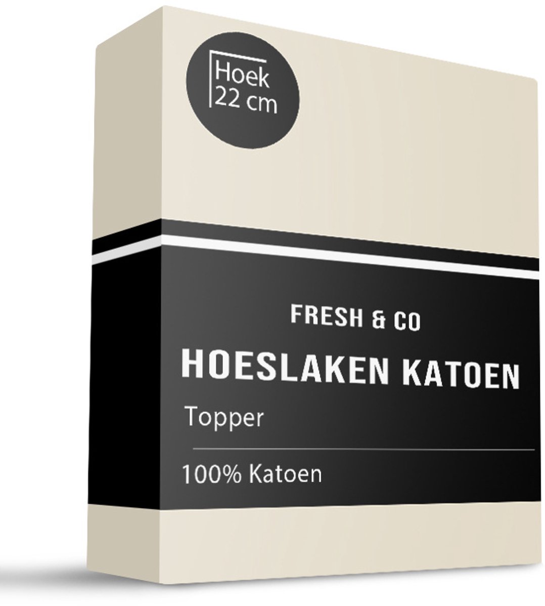 Verkoelend Topper Hoeslaken - Katoen - 140x200 cm - Katoen - Fresh & Co
