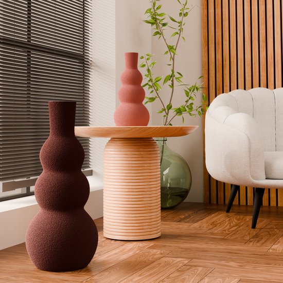 Indore Home - Kronkel Vaas - Bloemenvaas - Woonkamer decoratie - Vaas